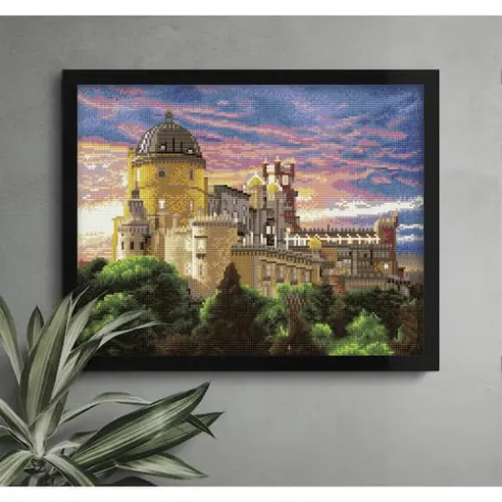 Diamond Dotz&reg; Intermediate Pena National Palace, Sintra, Portugal Diamond Art Painting Kit {5}