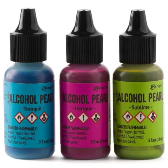 Ranger Tim Holtz&reg; Alcohol Pearl Ink Kit Mineral/Celestial/Smoulder {2}