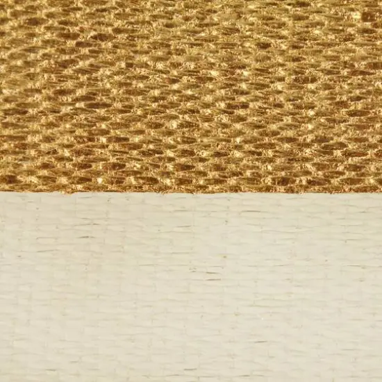 DII&reg; Medium Rectangle Stripes Paper Bin Gold {7}