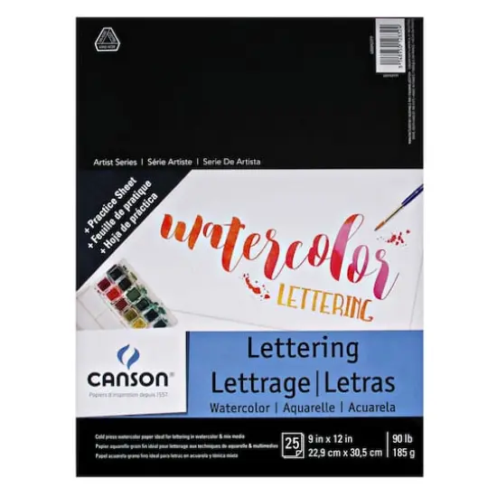 Canson&reg; Watercolor Lettering Pad, 9" x 12" {1}