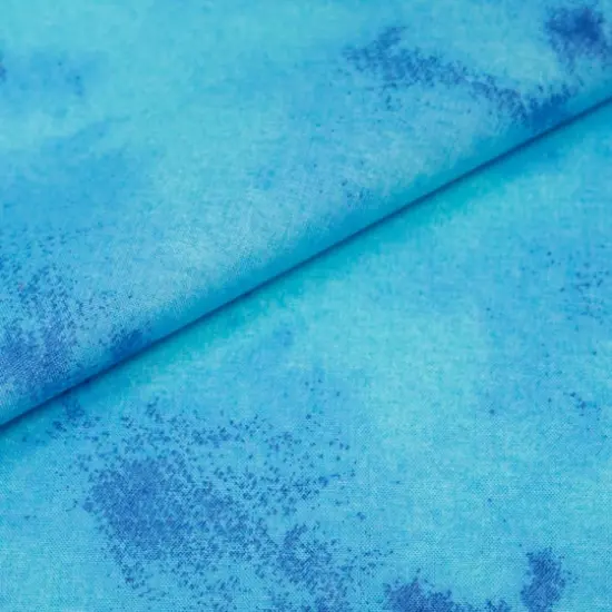 SINGER Christmas Tone-on-Tone Sky Blue Cotton Fabric {1}