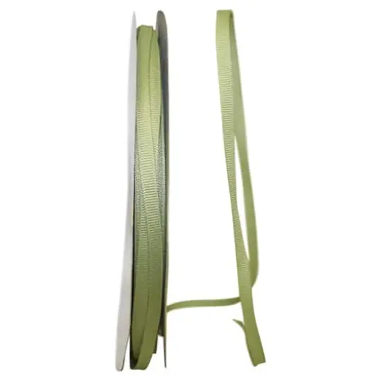 JAM Paper 1/4" Grosgrain Texture Ribbon Spring Moss {1}