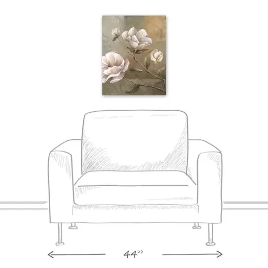 Sage Magnolias 16" x 20" Canvas Wall Art {4}