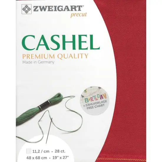 Zweigart&reg; Cashel Precut 28 Count Premium Fabric, 19" x 27" {1}