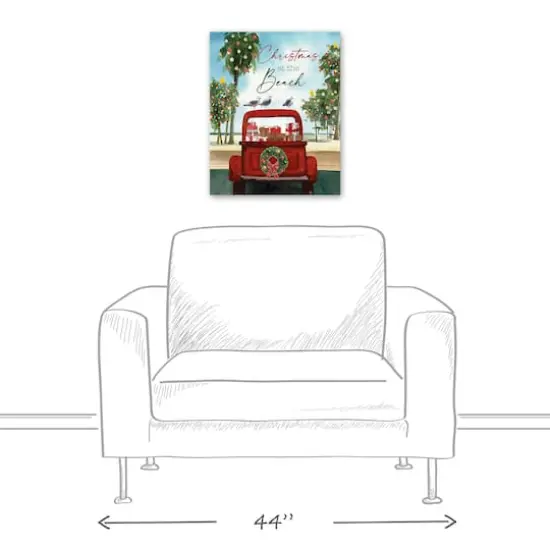 20" Christmas at the Beach Canvas Wall D&eacute;cor {5}
