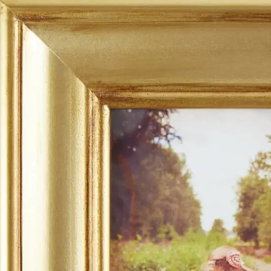 DII&reg; Antique Gold Rub 8" x 10" Farmhouse Picture Frame {5}