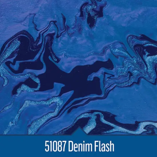 FolkArt&reg; Drizzle&trade; Pre-Mixed Acrylic Pouring Paint, 9oz. Denim Flash {3}