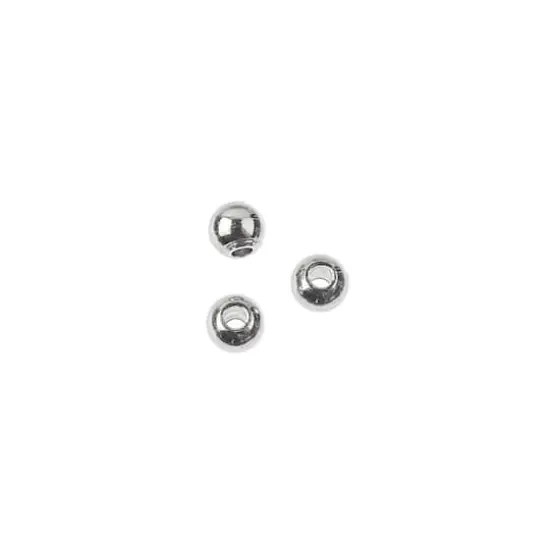 3mm Metal Spacer Beads, 40ct. by Bead Landing&trade; Stainless Steel {3}