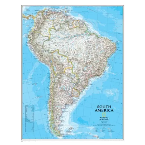 National Geographic&trade; South America Wall Map {1}