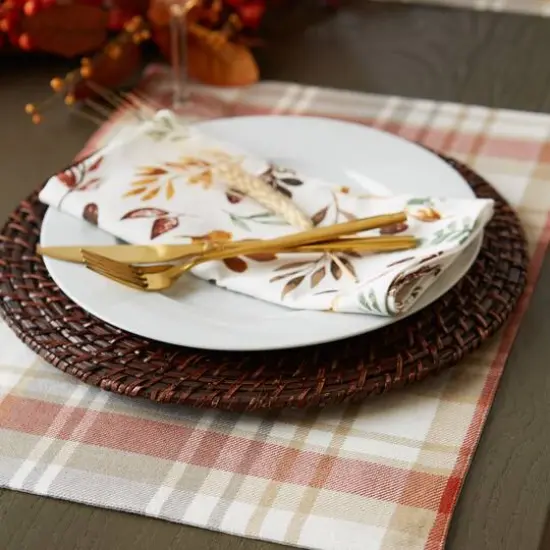 DII&reg; Thanksgiving Autumn Fall Leaves Reversible Placemats, 4ct. {6}