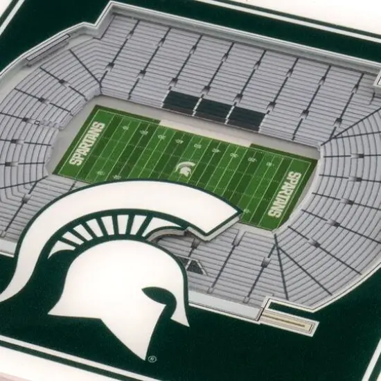 NCAA 3D StadiumView Coasters Michigan State Spartans {5}