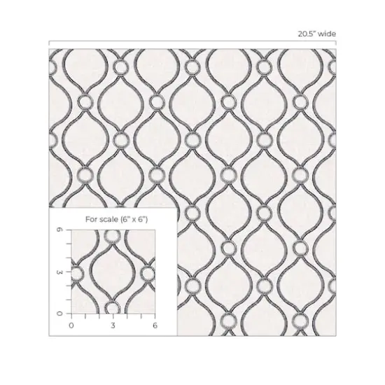 Surface Style Curveball Peel & Stick Wallpaper Noir {5}