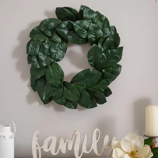 24&rdquo; Magnolia Leaf Wreath {5}