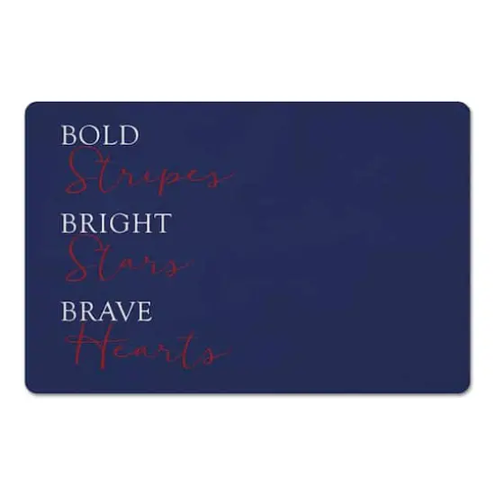 Designs Direct Bold Stripes Bright Stars Floor Mat {1}