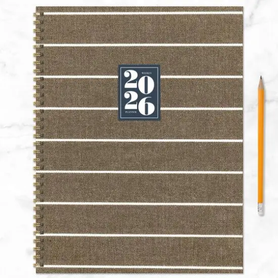2026 Linen Large Weekly Monthly Planner {7}