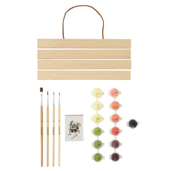 8" x 10" Vintage Poppy Paint-by-Number Kit with Wood Display Hanger by Artist's Loft&reg; {3}