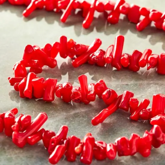 Red Coral Stick Beads by Bead Landing&trade; {3}