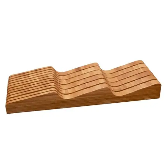 Sabatier 11-Slot Bamboo In-Drawer Knife Organizer {1}