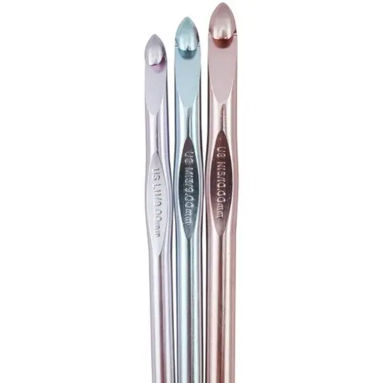 Susan Bates&reg; Silvalume&reg; Aluminum Crochet Hook Set, L11-N15 {4}