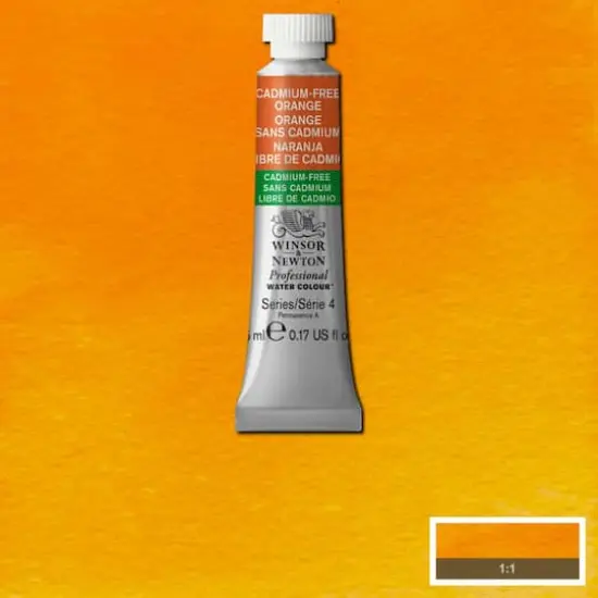 Winsor & Newton&reg; Professional Water Colour&trade; Paint, 5mL Cadmium-Free Orange {3}