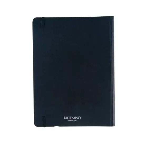 Fabriano&reg; Ecoqua Plus Dotted A5 Hidden Spiral-Bound Notebook Black {10}