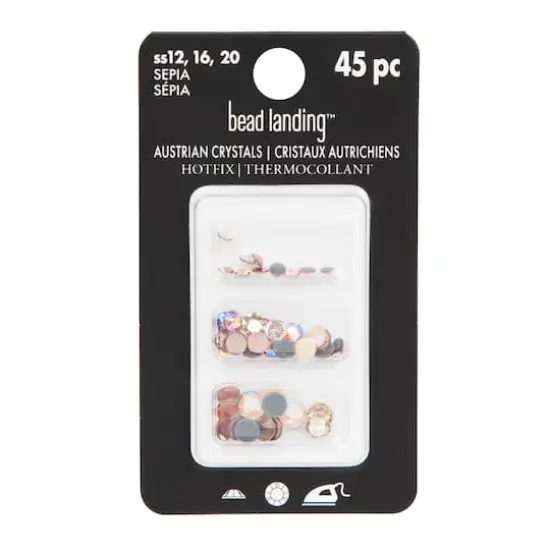 Hotfix Austrian Crystals Mix by Bead Landing&trade;, 45ct. Sepia {5}