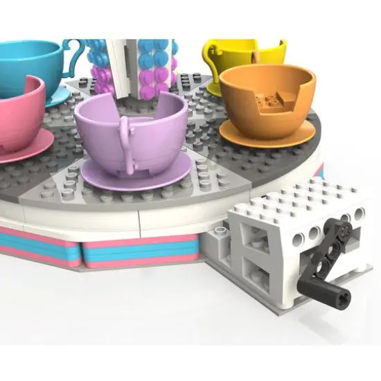 CDX Blocks Fun Fair Tea Cups Ride Building Set {5}