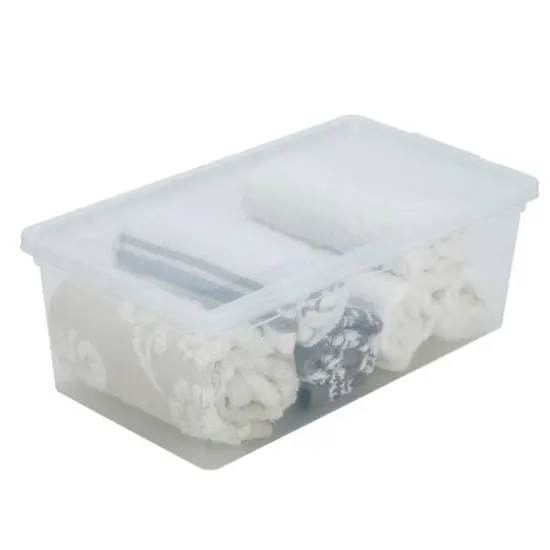Simplify Clear Stackable Storage Bins with Lids, 6ct. {7}