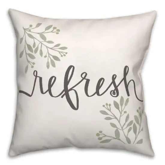 Refresh Floral 18" x 18" Throw Pillow {1}