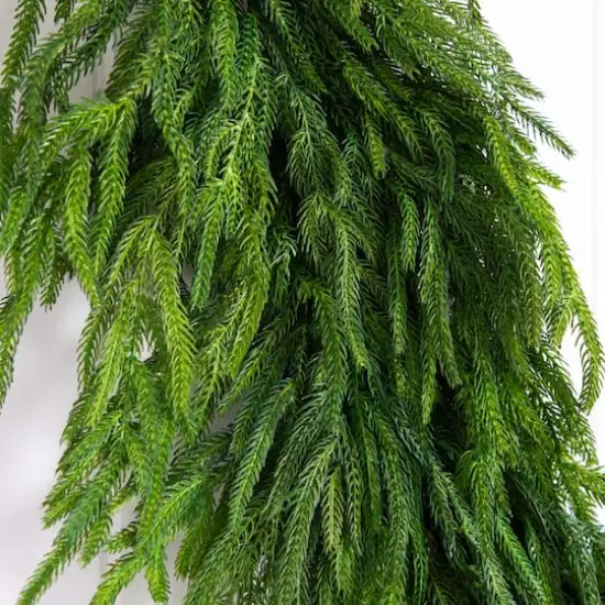 8ft. Artificial Real Touch Norfolk Island Pine Garland with Natural Look {5}