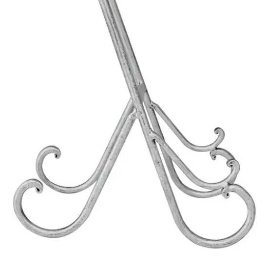 14" Gray Metal Traditional Easel {6}