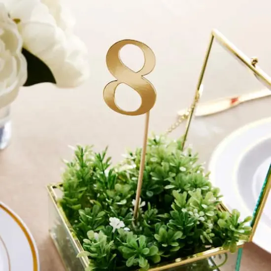 1-12 Gold Table Numbers by Celebrate It&trade; {3}