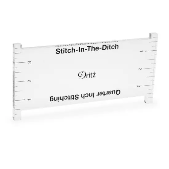 Dritz&reg; Clear Acrylic Stitch Tool for 1/4'' Presser Foot {3}