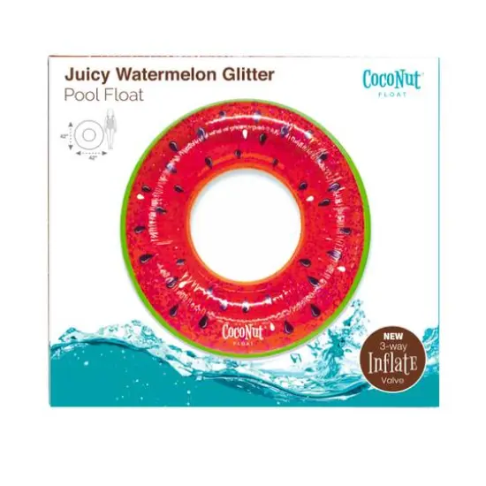Salus CocoNut 42" Juicy Watermelon Glitter Pool Float {7}