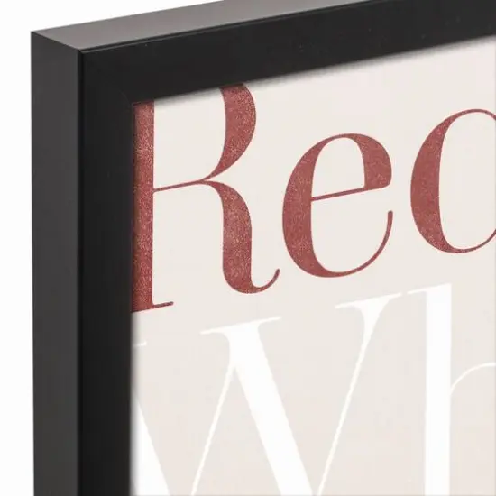 Red, White and Blue Type Black Framed Canvas {4}