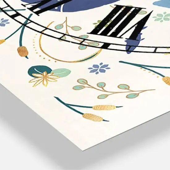 Designart Just A Lakeaholic Lake House 3 Panel Wall Clock {5}