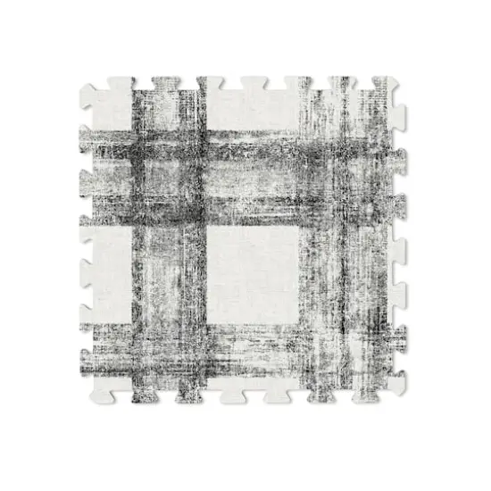 FloorPops Sawyer Plaid Interlocking Floor Tiles {5}