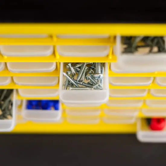 IRIS&reg; Yellow & Black 64-Drawer Parts Cabinet {4}