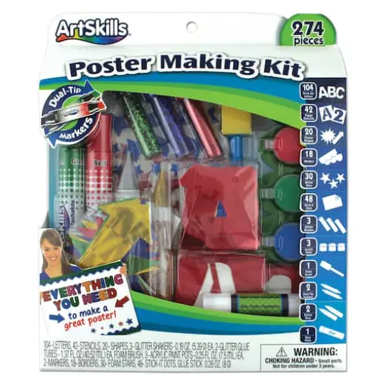 ArtSkills&reg; 274 Piece Complete Poster Making Kit {1}