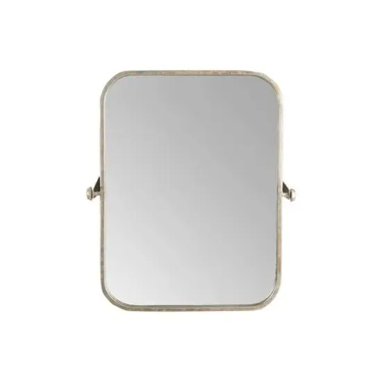 Hello Honey&reg; 24'' Metal Framed Pivoting Wall Mirror Gold {1}