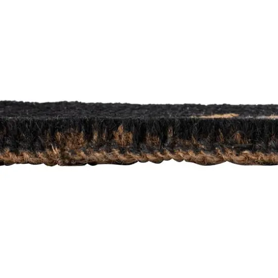 Hello Honey&reg; Black Natural Coir Welcome Step Doormat {7}