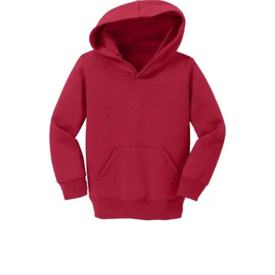 Port & Company&reg; Core Fleece Pullover Hooded Toddler Sweatshirt Red {1}