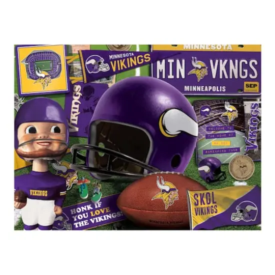 NFL Retro Series 500 Piece Puzzle Minnesota Vikings {5}