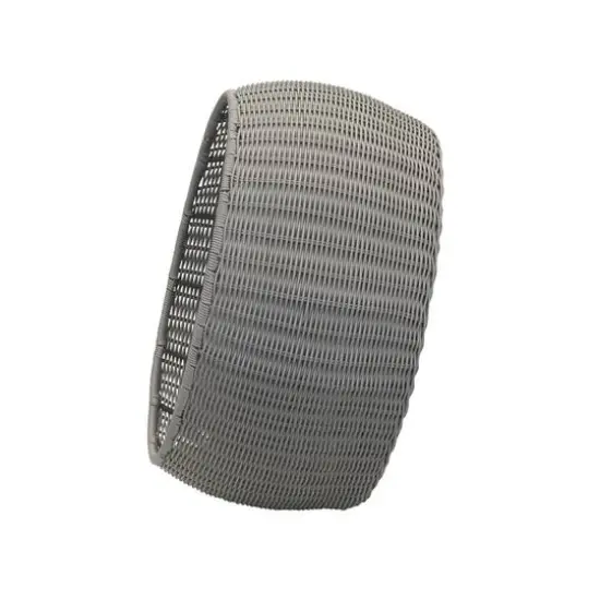 Household Essentials 9" Woven Storage Ottoman Gray {9}