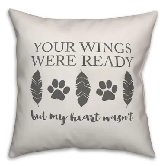 Your Wings Were Ready Throw Pillow {1}