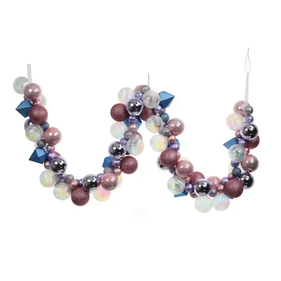 6ft. Blue & Pink Shatterproof Ball Garland by Ashland&reg; {1}