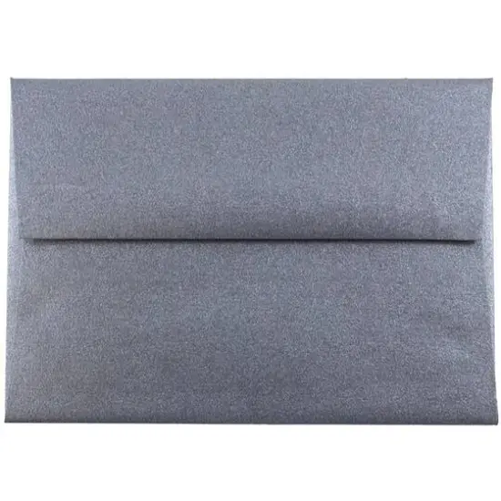 JAM Paper A1 Metallic Invitation Envelopes, 50ct. Anthracite Stardream {1}
