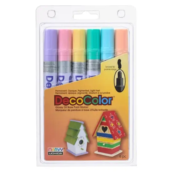 Marvy&reg; Uchida DecoColor&reg; Paint Marker Set, Pastel {4}
