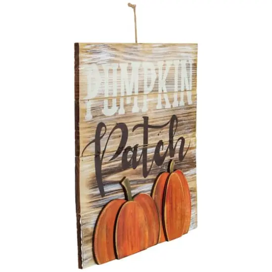 Pumpkin Patch Fall Harvest Wooden Wall Sign {3}