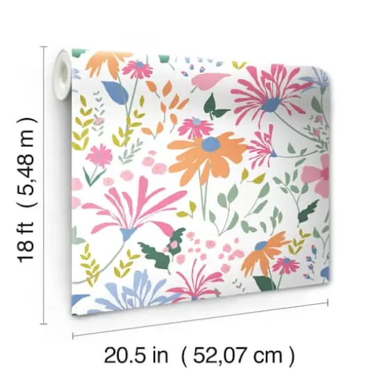 RoomMates Pink Bella Garden Peel & Stick Wallpaper {4}